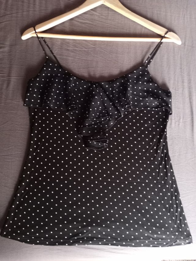 Blusa negra tirantes