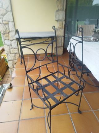 6 sillas de forja