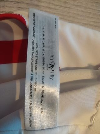 Bañador rayas rojas y blancas - Talla M