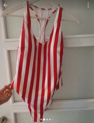Bañador rayas rojas y blancas - Talla M
