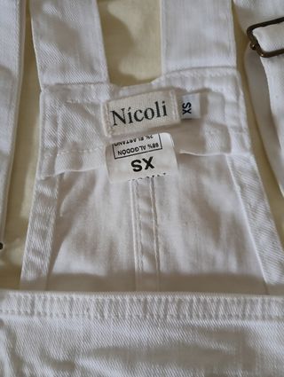 Mono vaquero Nicoli blancos.Niña