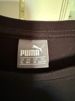 T-shirt Puma nera 13/14 anni