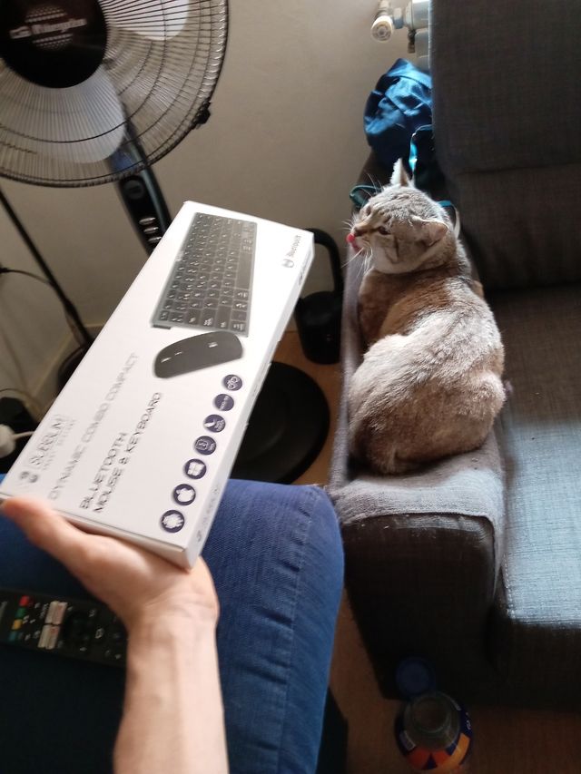 Teclado ratón inalámbrico Supremme gris