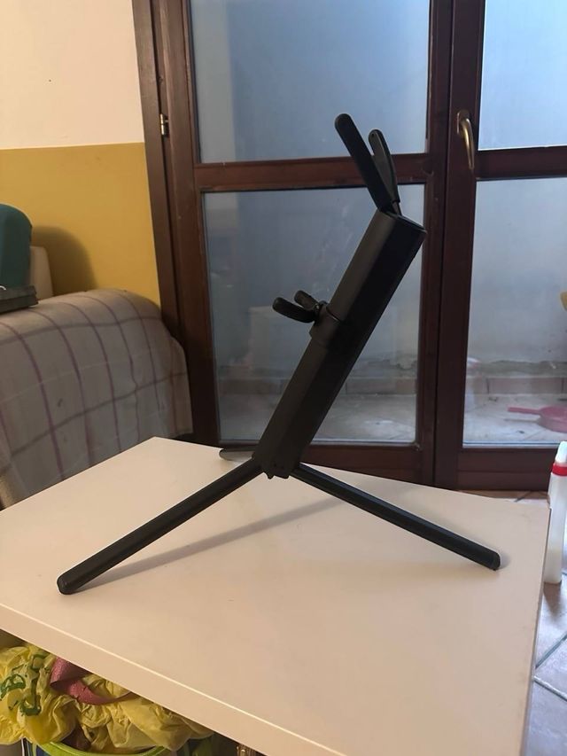 Leggio spartiti portatile nero