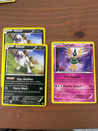 Cartas Pokémon Abslo & Sigilyph