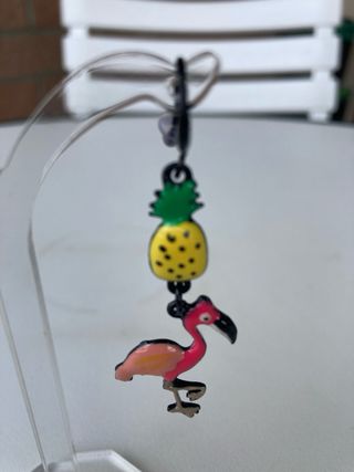 Orecchini fenicottero & tucano