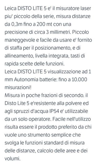 Leica Disto D110 - Misuratore Laser