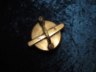 Antiguo ponderal vasos bronce 7 piezas s. XIX