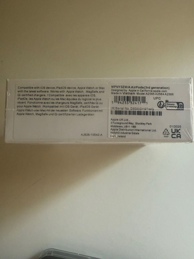 AirPods Apple (3ª Gen) MagSafe - Bianchi