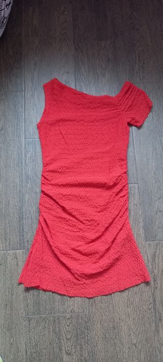 Vestido rojo zara talla S