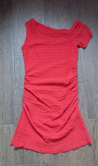 Vestido rojo zara talla S