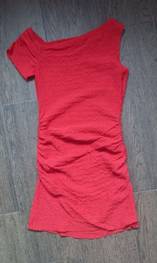 Vestido rojo zara talla S