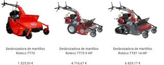 DESBROZADORA D MARTILLOS MOTOR GASOLINA LIQUIDACIO