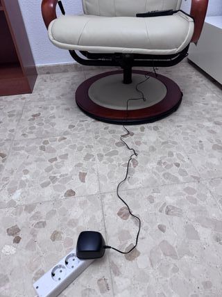 Sillón Relax Masaje Beige - Piel Sintética