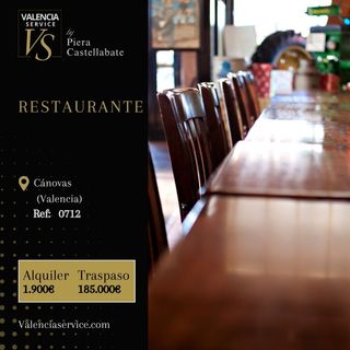 0712 - ESTUPENDO RESTAURANTE EN CÁNOVAS