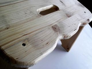 Sgabello legno massello - 37x50cm