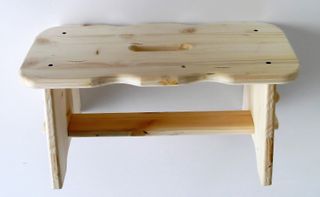 Sgabello legno massello - 37x50cm