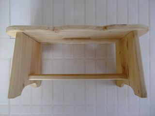 Sgabello legno massello - 37x50cm