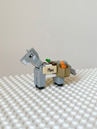 asino minecraft lego compatibile figurina di Max