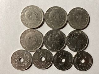 Lote de 32 monedas danesas