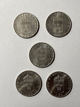 Lote de 20 monedas suecas