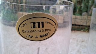6 Bicchieri GM in puro cristallo