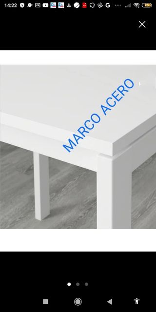 ZAMPE E TELAIO INOX IKEA MELLTORP TAVOLO 125×75