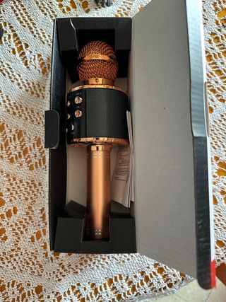 Micrófono Karaoke Fede Rosa Gold