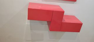 Recibidor espejo rojo