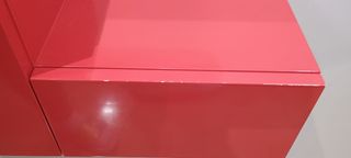 Recibidor espejo rojo