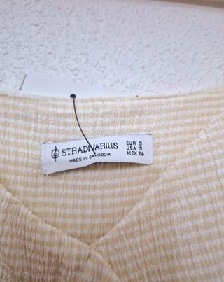 Mono beige - Pantalón ancho