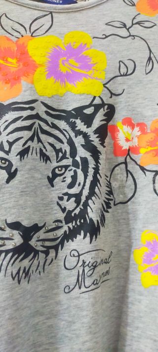 Maglietta Tigre Marina - Tg. Ragazza