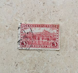 Sello 3 Coronas Checoslovaquia