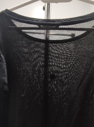 Camiseta Zara negra sin mangas - Talla M