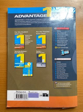 ADVANTAGE FOR BACHILLERATO 1. ST'S BOOK (2017)