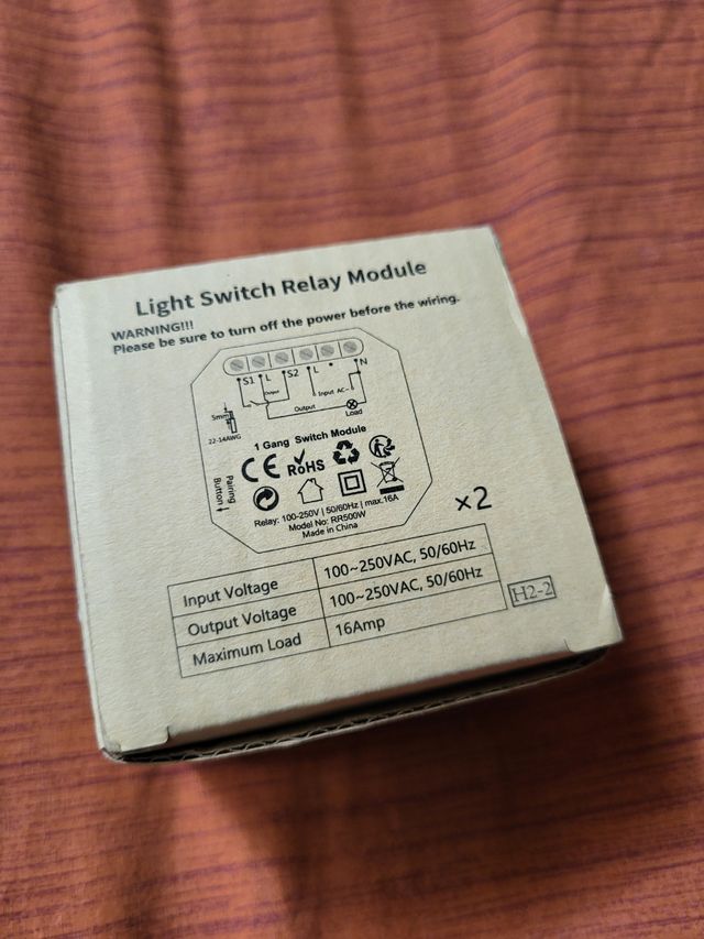 Modulo relè interruttore WiFi x2