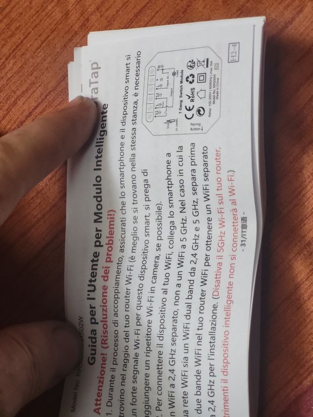 Modulo relè interruttore WiFi x2