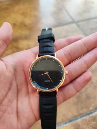 Reloj mujer negro y cobre 