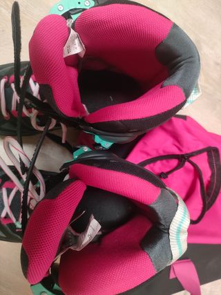 Patines Oxelo adulto + protecciones + bolsa.