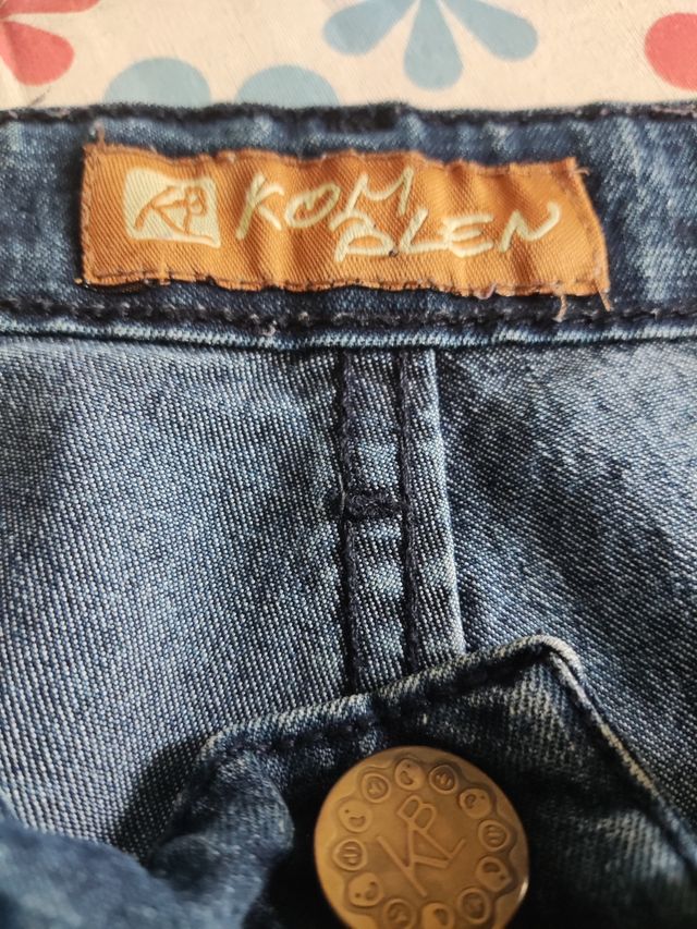 Falda vaquera L (40) azul