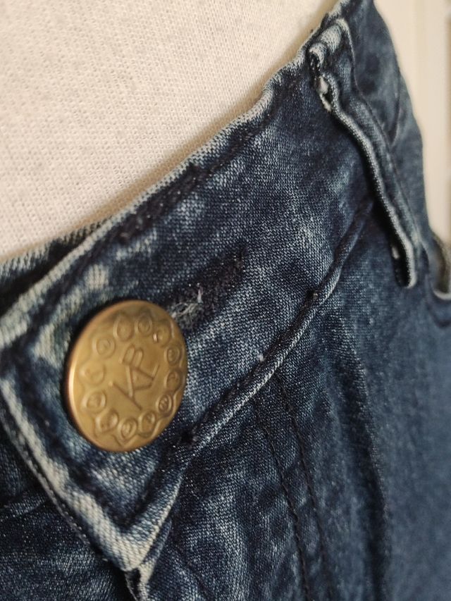 Falda vaquera L (40) azul