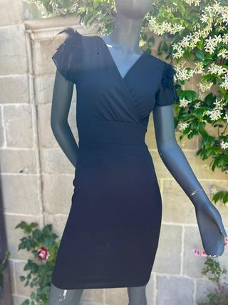 Vestito Twentyfourseven nero Tg38 