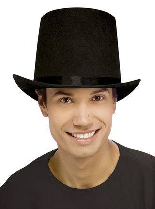 Sombrero copa negro Rubies