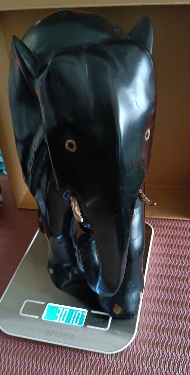 Elefante Ébano tallado a mano