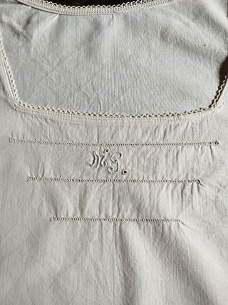 Camicia notte vintage bianca