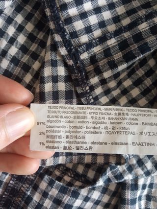 Vestido de cuadros de Zara