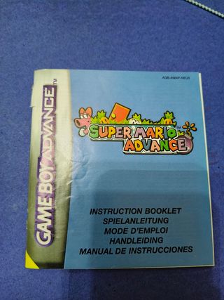 Lote manuales juegos Game boy advance