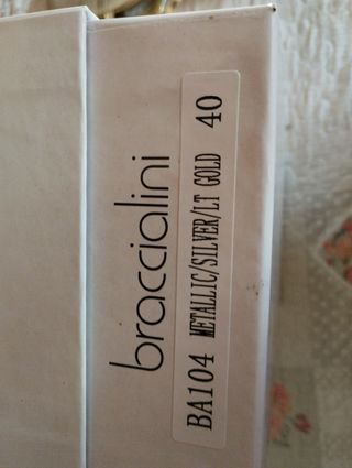 Ciabatte Braccialini oro/argento 40