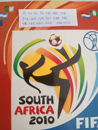 Álbum actualización Panini Mundial 2010