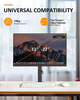RICOO Support TV Orientable S2722 – Inclinable & Rotatif 27-47" VESA 100×100 à 200×200